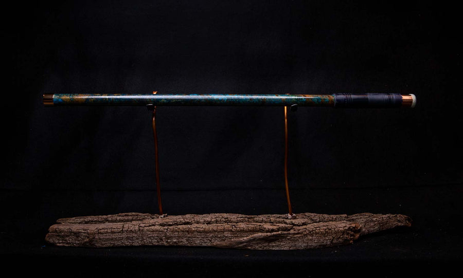 Copper Flute #0018 in Turquoise Ocean