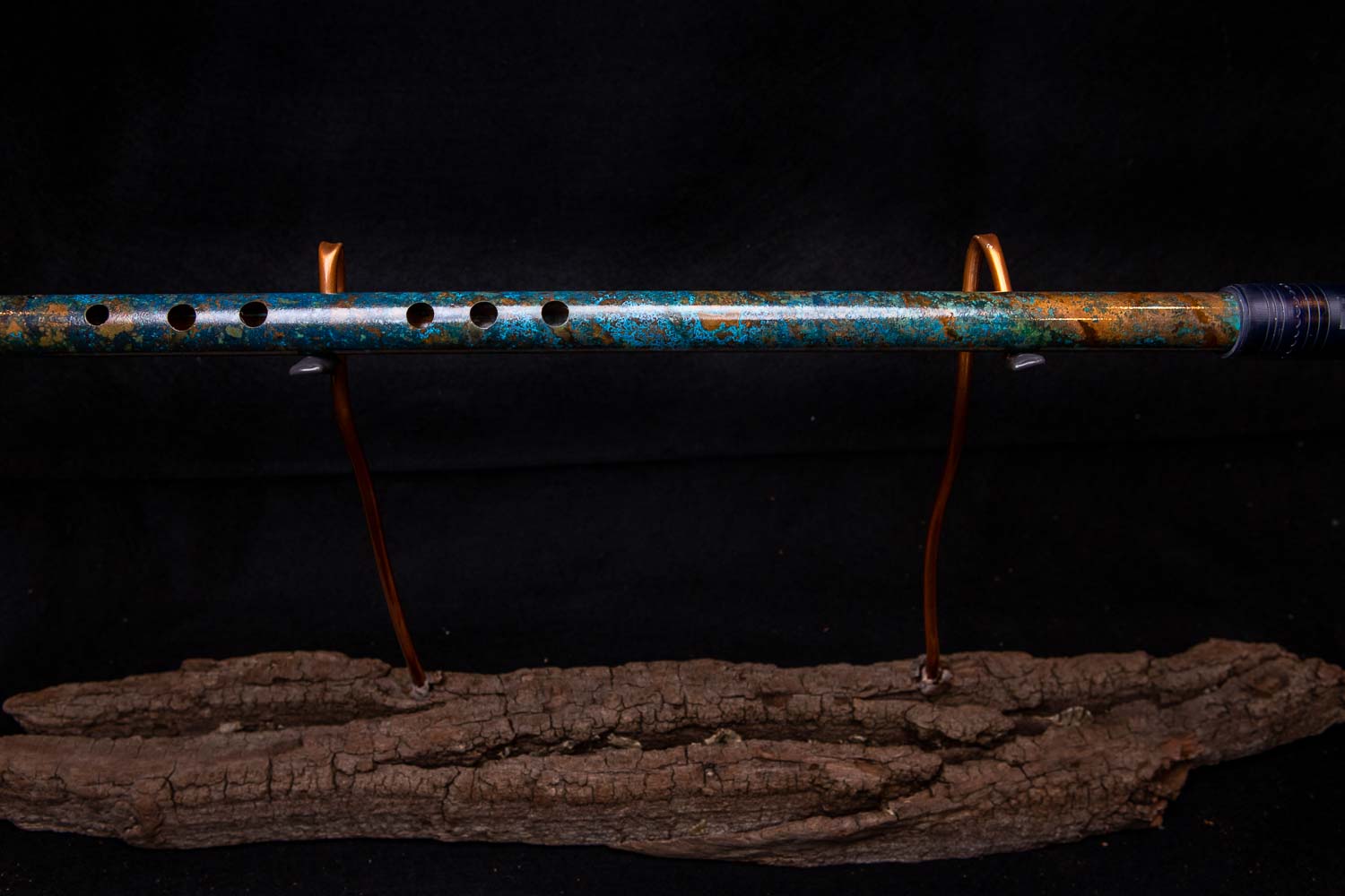 Copper Flute #0018 in Turquoise Ocean