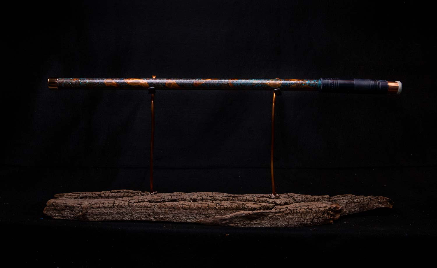 Copper Flute #0021 in Arctic Burl