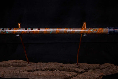Copper Flute #0022 in Spalted Copper Turquoise
