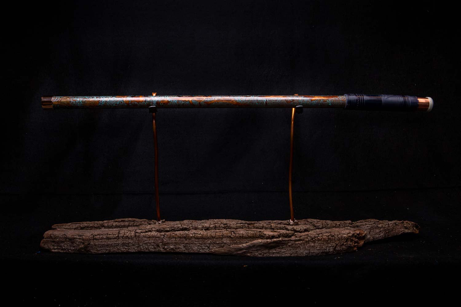 Copper Flute #0023 in Spalted Copper Turquoise