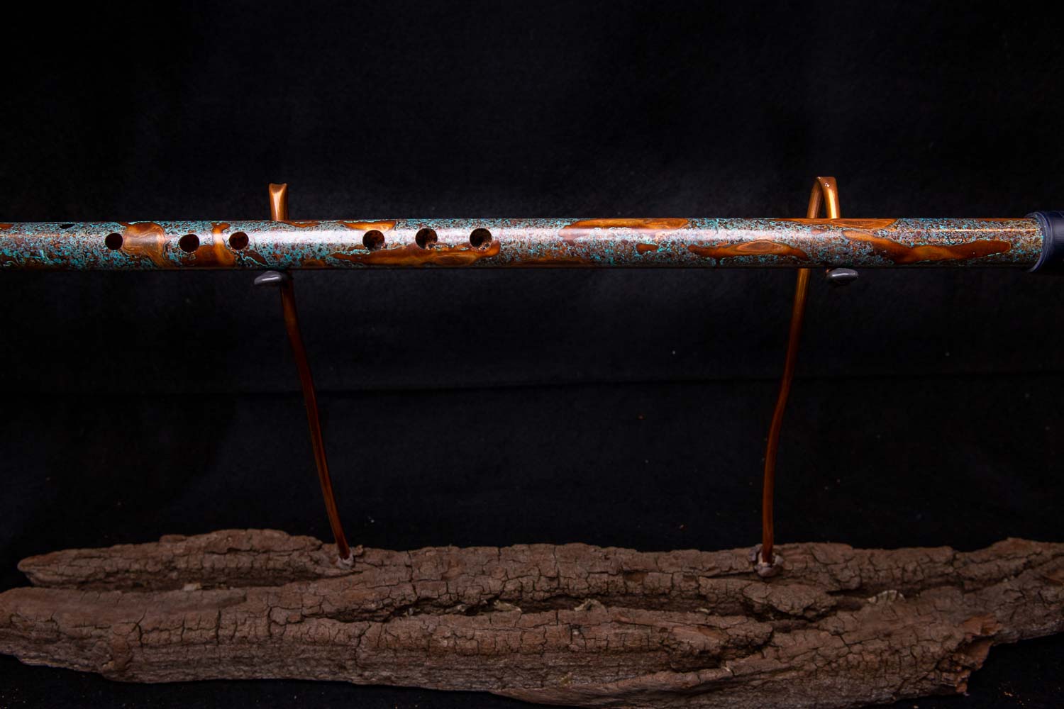 Copper Flute #0023 in Spalted Copper Turquoise