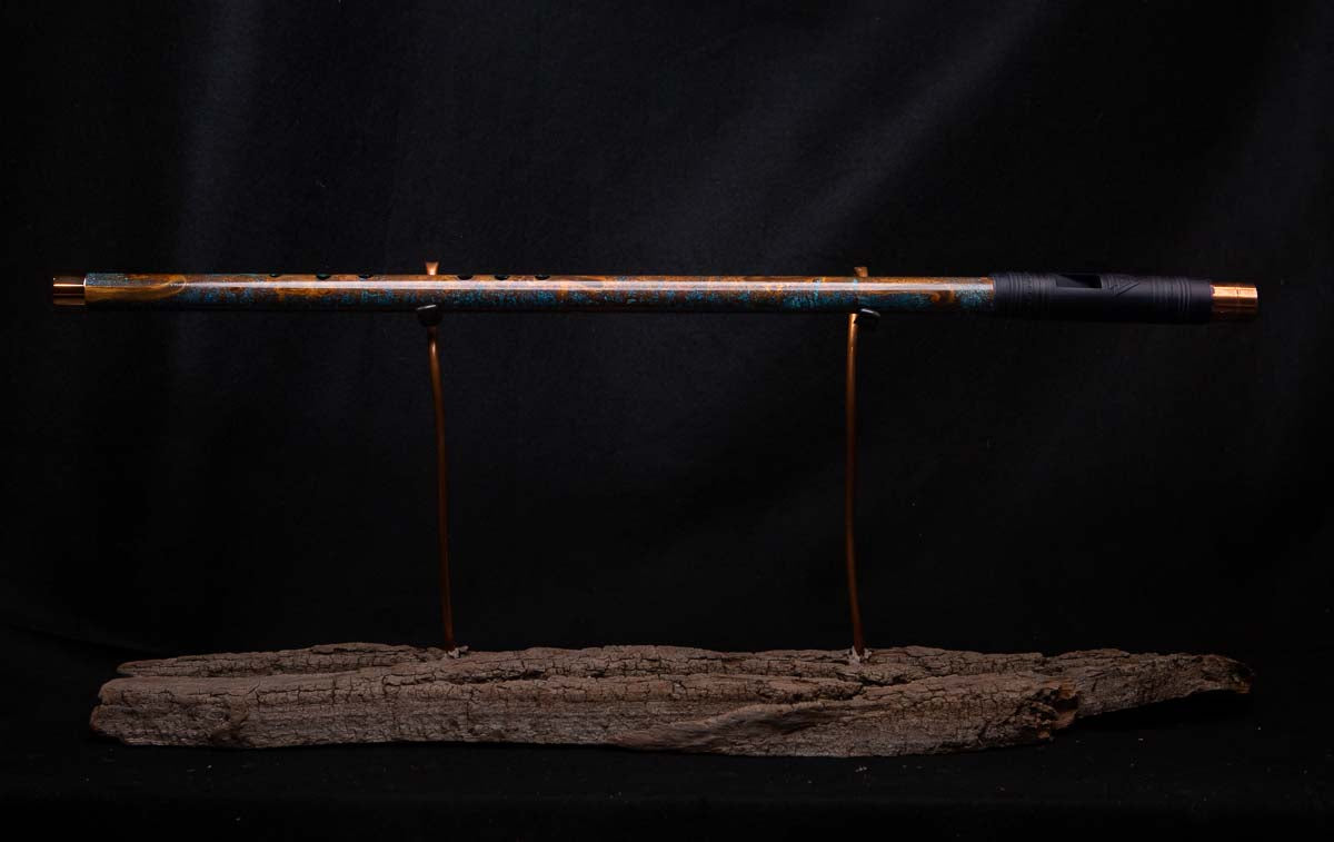 Copper Flute #0029 in Turquoise Burl - Low C