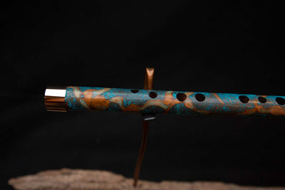 Lullaby Edition Copper Flute #LE0001 in Turquoise Summer