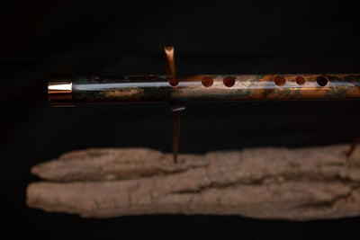 Lullaby Edition Copper Flute #LE0002 in Autumn Patina