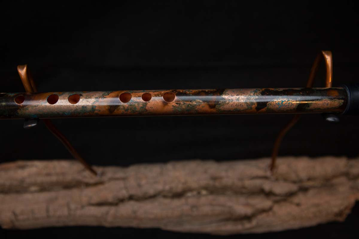 Lullaby Edition Copper Flute #LE0002 in Autumn Patina