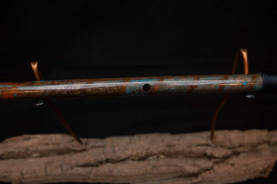 Lullaby Edition Copper Flute #LE0002 in Autumn Patina