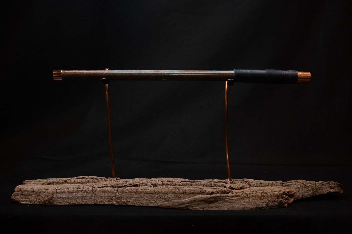 Lullaby Edition Copper Flute #LE0004 in Autumn Patina
