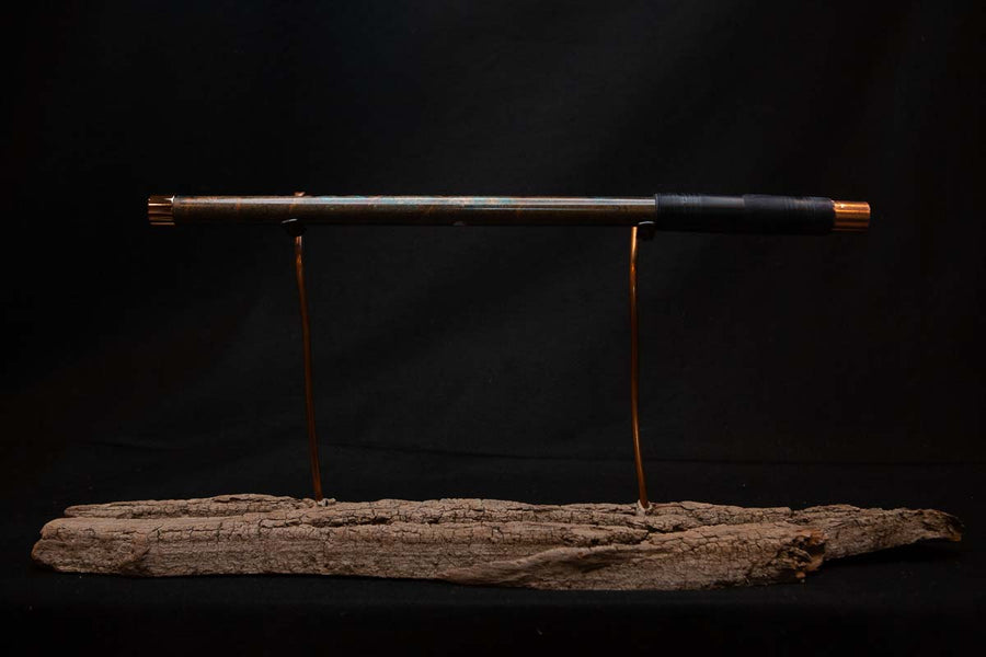 Lullaby Edition Copper Flute #LE0004 in Autumn Patina