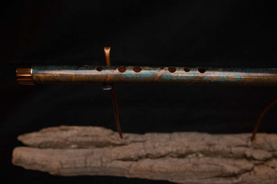 Lullaby Edition Copper Flute #LE0004 in Autumn Patina