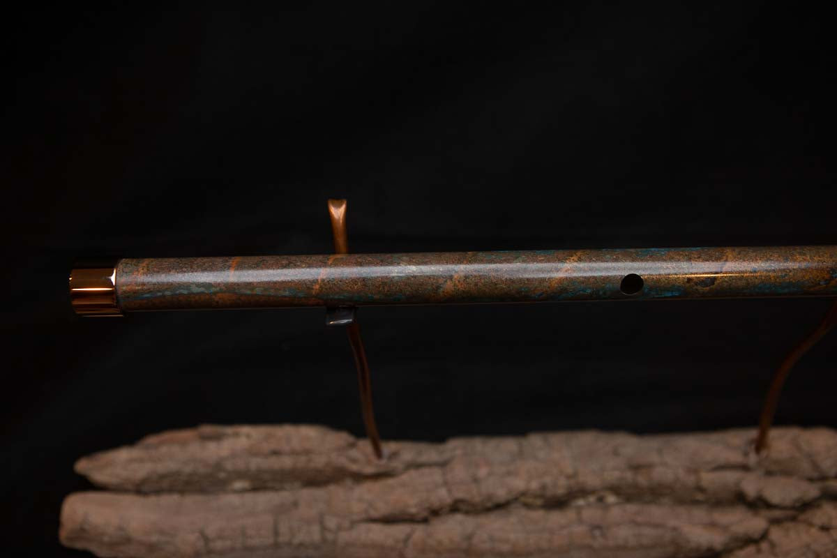 Lullaby Edition Copper Flute #LE0004 in Autumn Patina