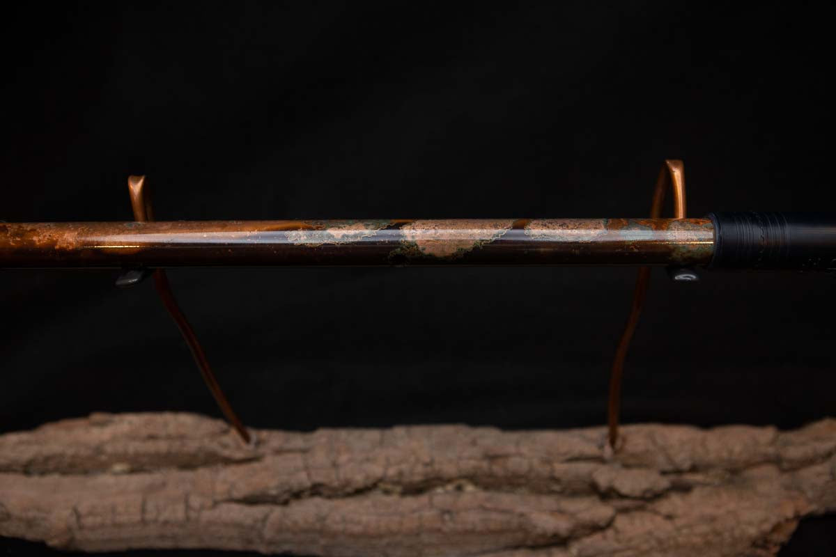 Lullaby Edition Copper Flute #LE0005 in Autumn Patina w/Midnight Ocean Endcap