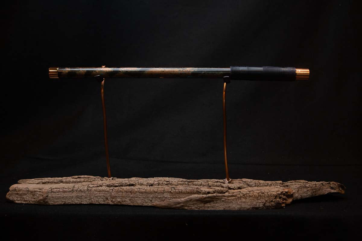 Lullaby Edition Copper Flute #LE0006 in Autumn Patina
