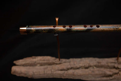 Lullaby Edition Copper Flute #LE0006 in Autumn Patina