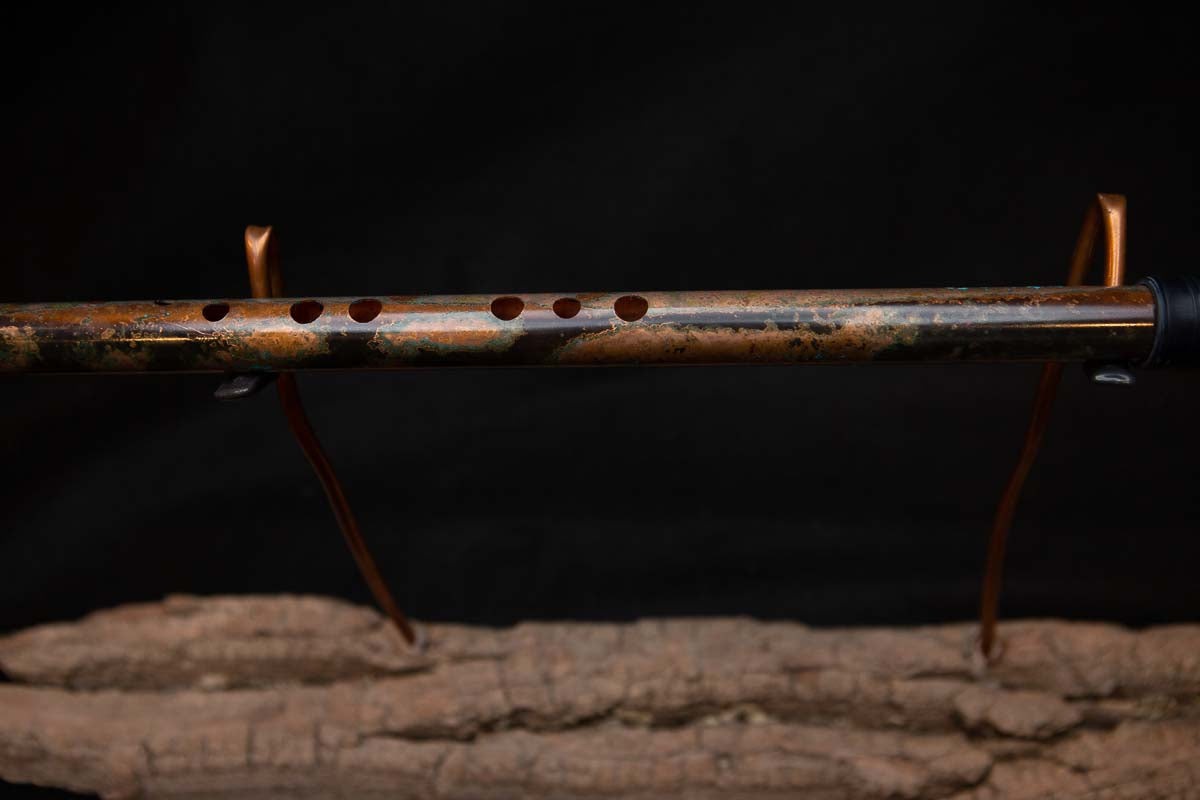 Lullaby Edition Copper Flute #LE0006 in Autumn Patina