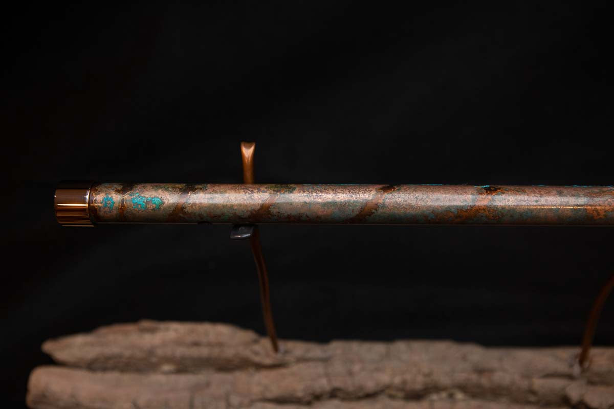 Lullaby Edition Copper Flute #LE0006 in Autumn Patina