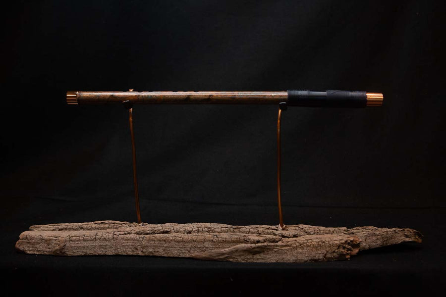 Lullaby Edition Copper Flute #LE0007 in Autumn Patina