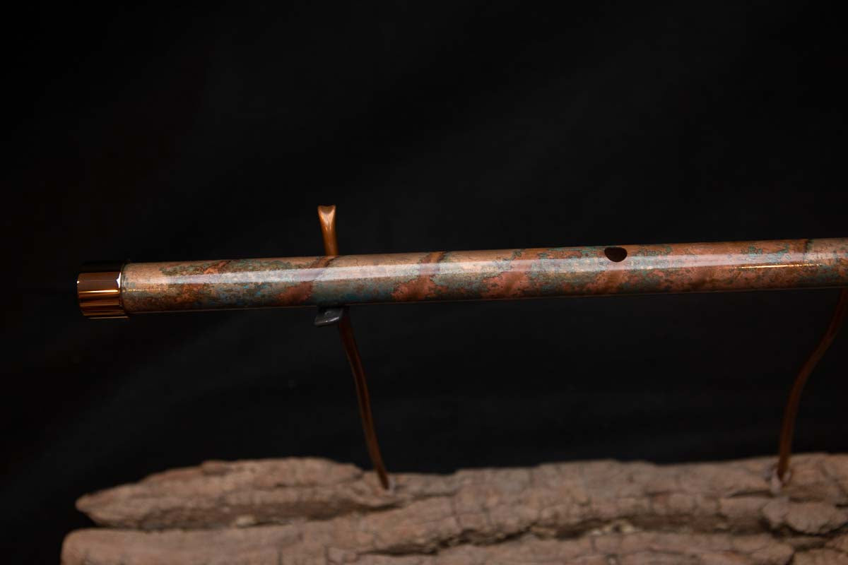 Lullaby Edition Copper Flute #LE0007 in Autumn Patina