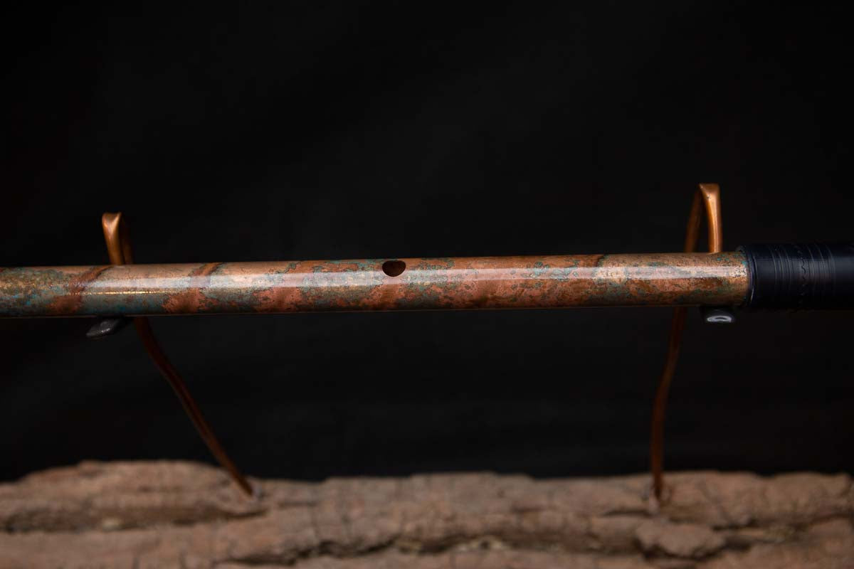 Lullaby Edition Copper Flute #LE0007 in Autumn Patina