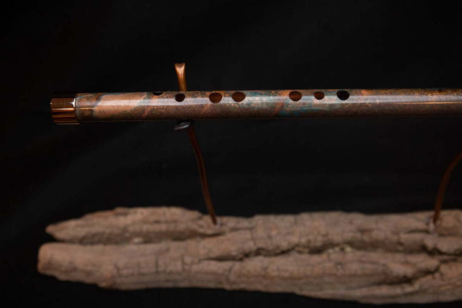 Lullaby Edition Copper Flute #LE0008 in Autumn Patina
