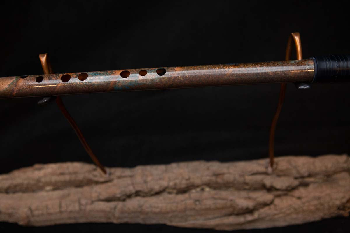 Lullaby Edition Copper Flute #LE0008 in Autumn Patina