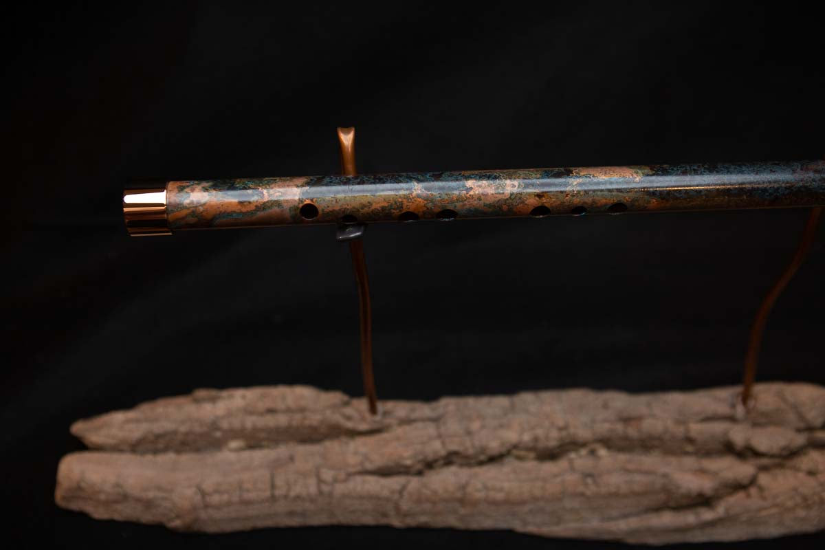 Lullaby Edition Copper Flute #LE0008 in Autumn Patina