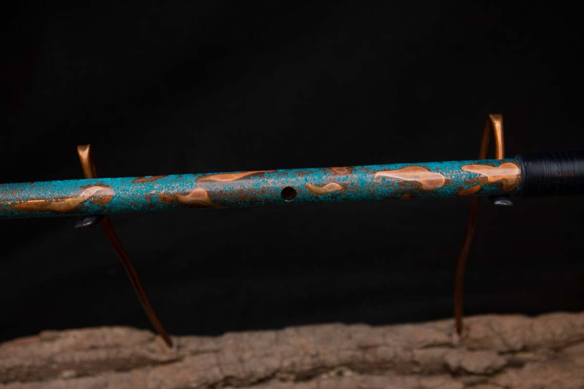 Lullaby Edition Copper Flute #LE0009 in Turquoise Summer