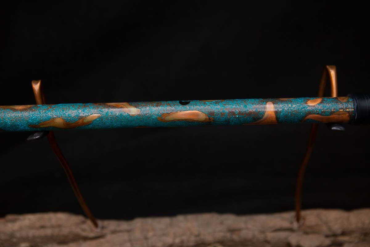Lullaby Edition Copper Flute #LE0009 in Turquoise Summer