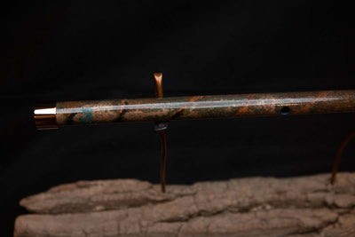 Lullaby Edition Copper Flute #LE0010 in Autumn Patina