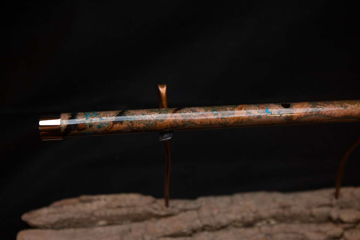 Lullaby Edition Copper Flute #LE0010 in Autumn Patina