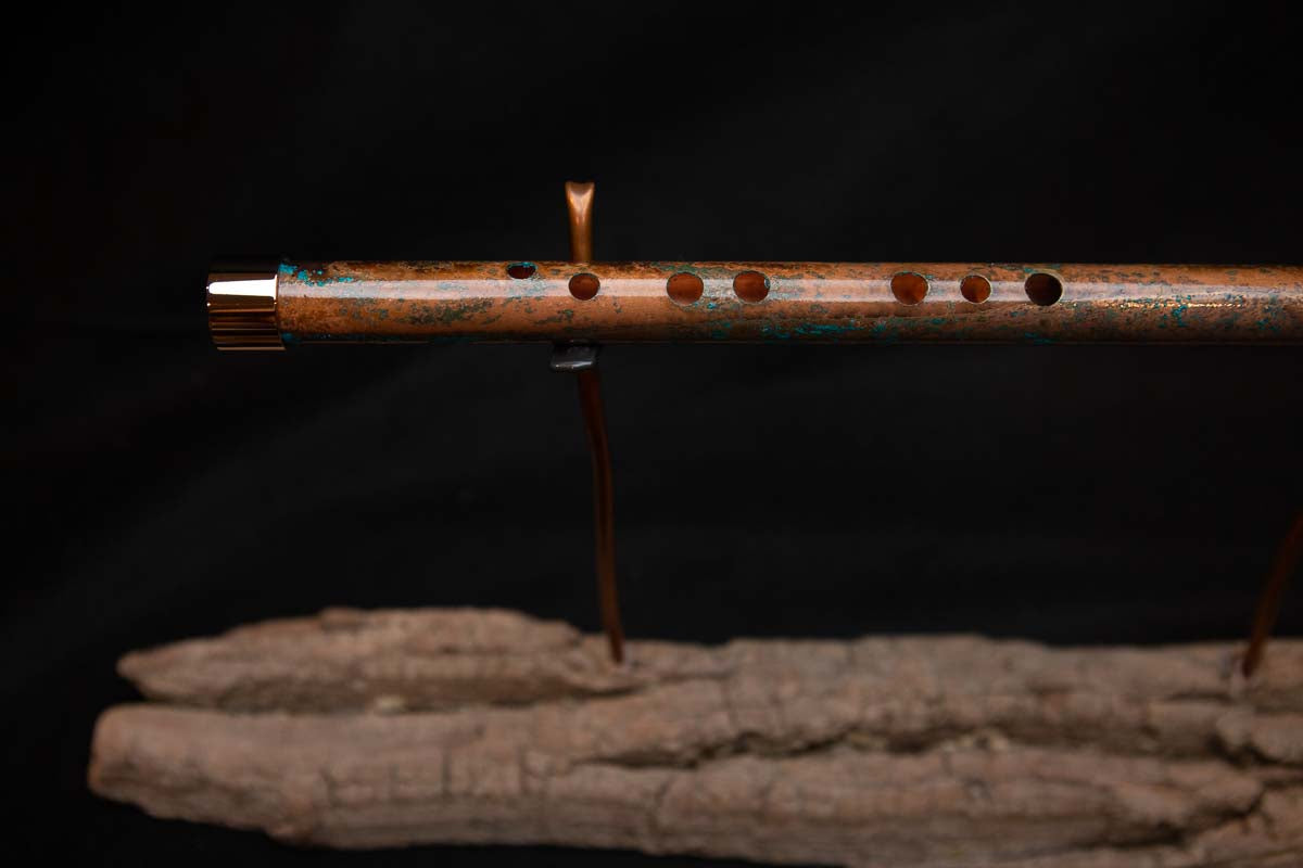 Lullaby Edition Copper Flute #LE0012 in  Autumn Patina