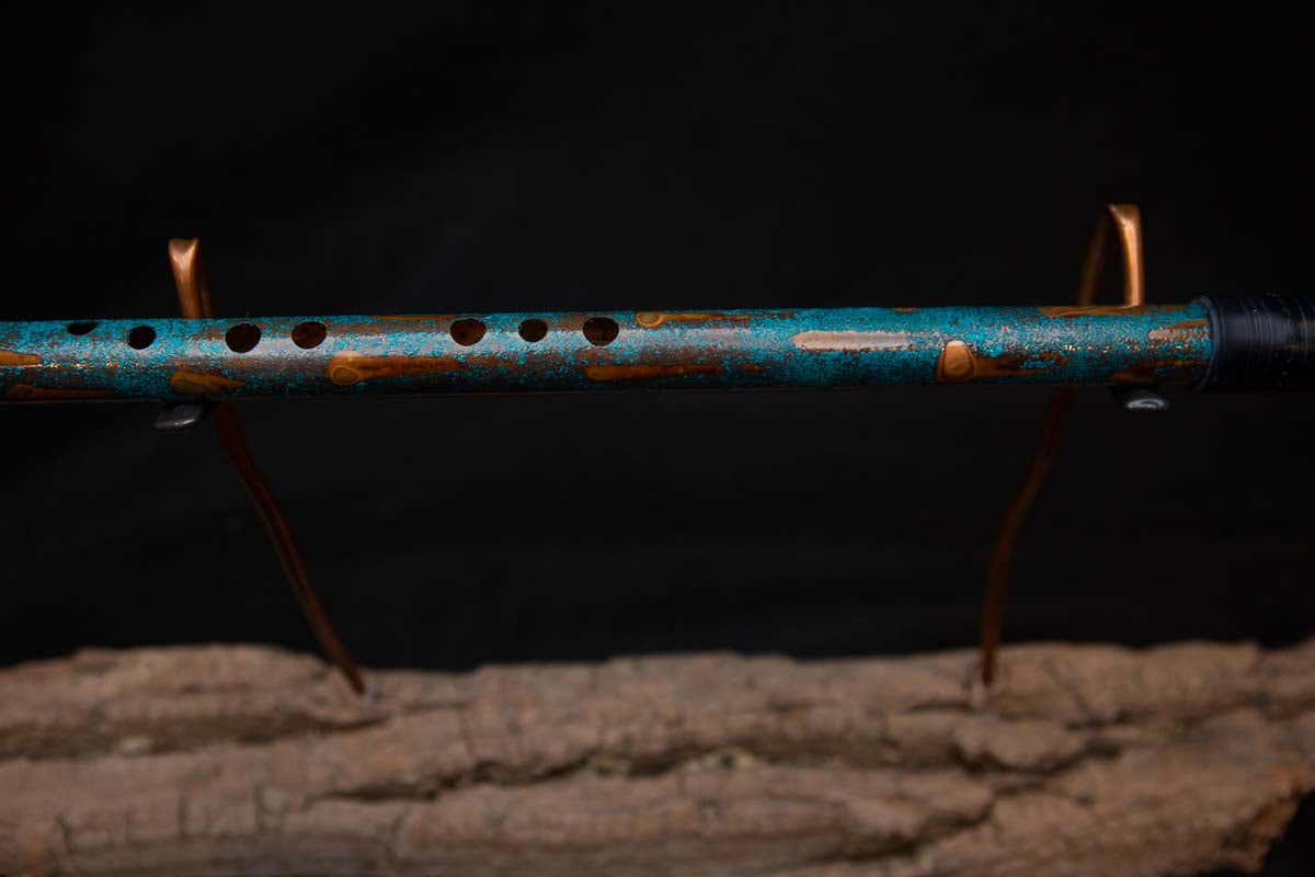 Lullaby Edition Copper Flute #LE0013 in  Turquoise Summer