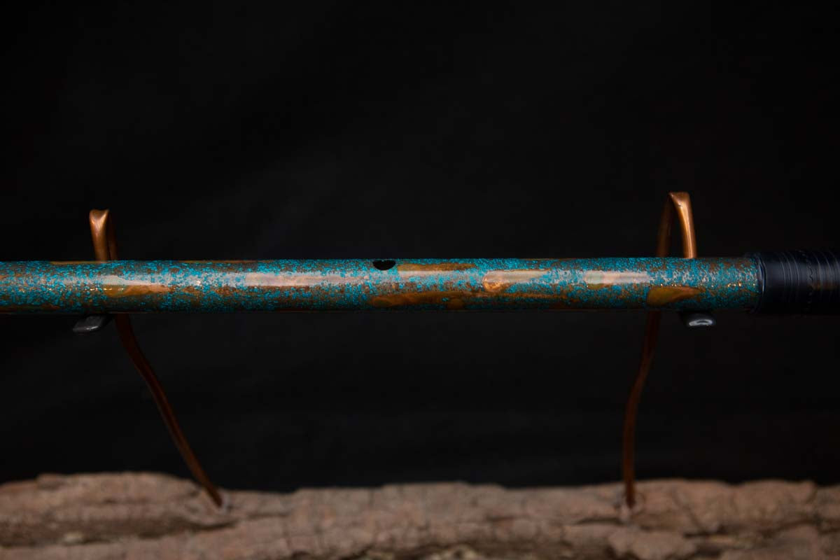 Lullaby Edition Copper Flute #LE0013 in  Turquoise Summer