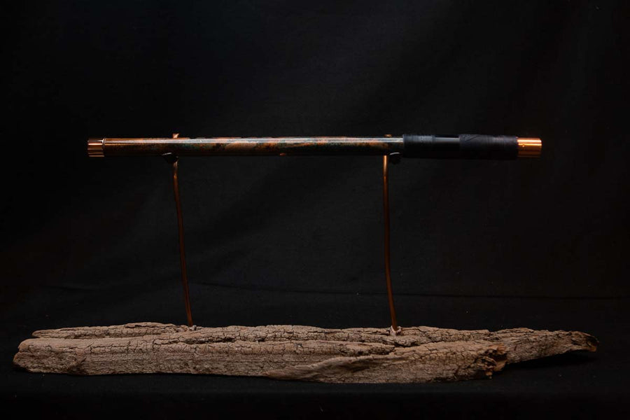 Lullaby Edition Copper Flute #LE0014 in Autumn Patina