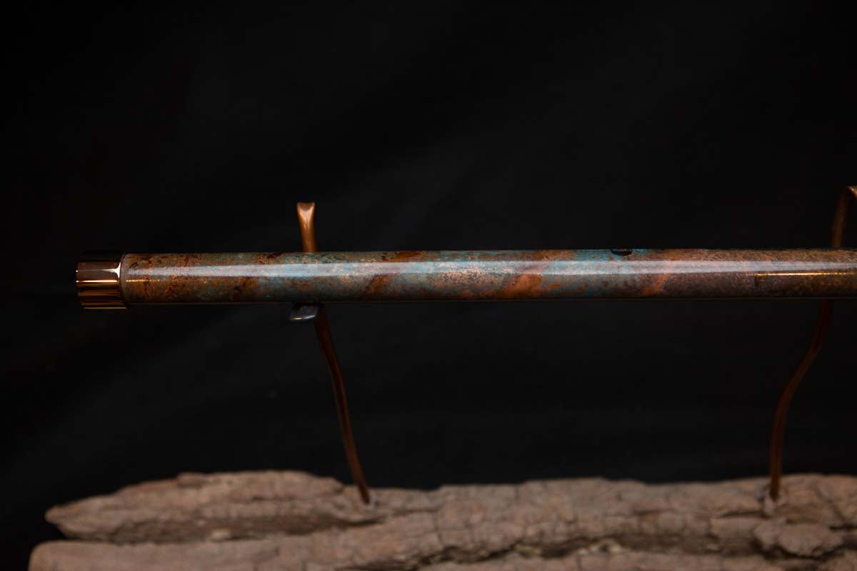 Lullaby Edition Copper Flute #LE0014 in Autumn Patina