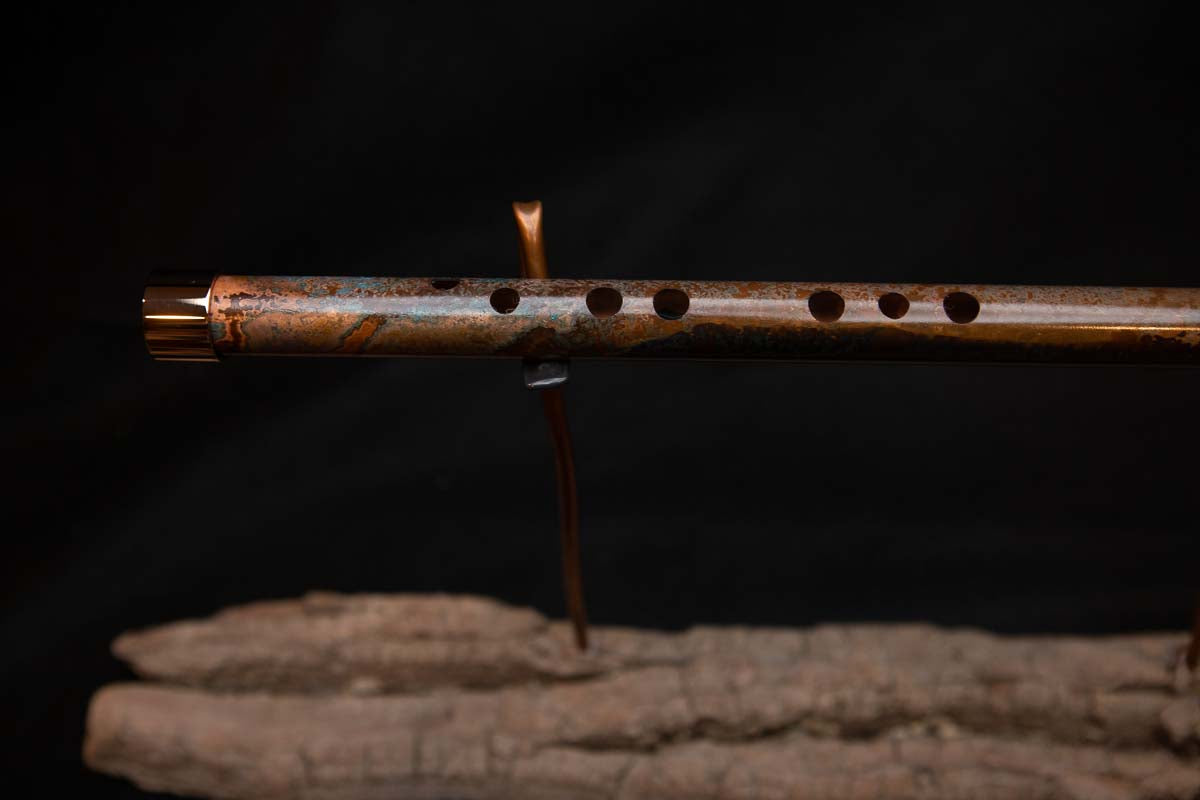 Lullaby Edition Copper Flute #LE0015 in Autumn Patina