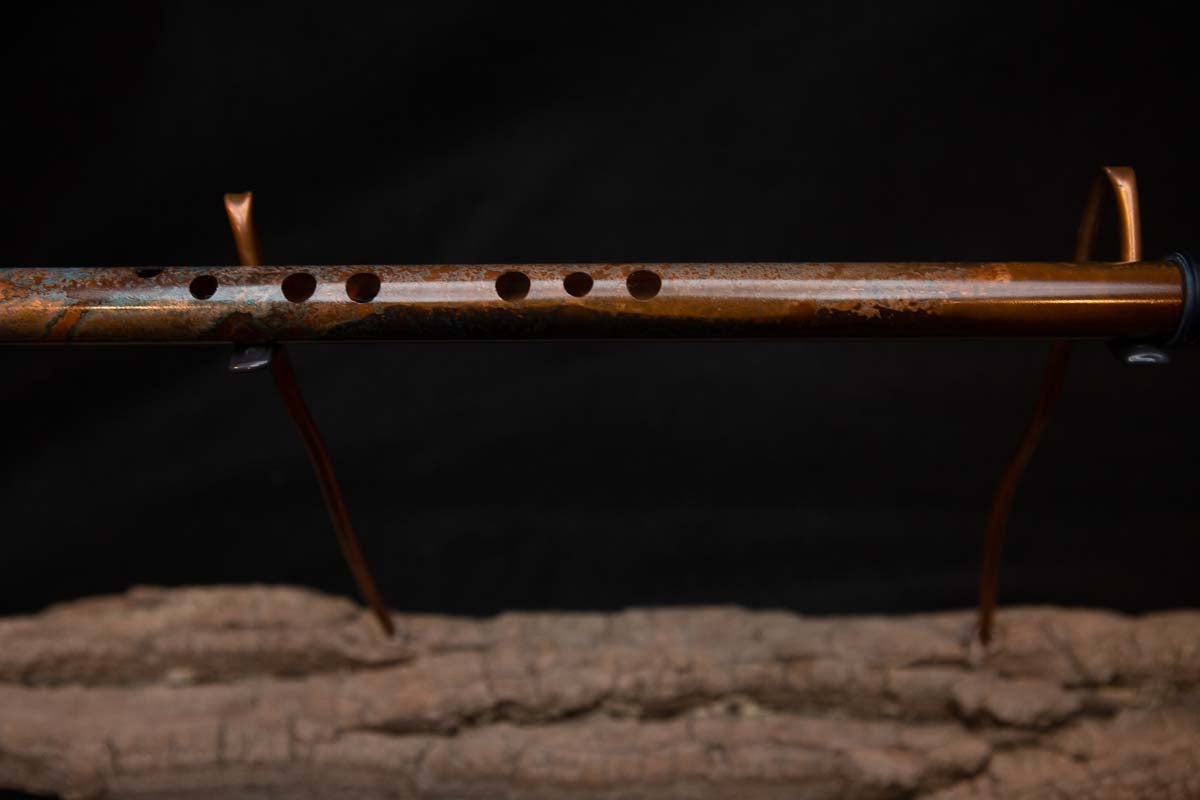 Lullaby Edition Copper Flute #LE0015 in Autumn Patina