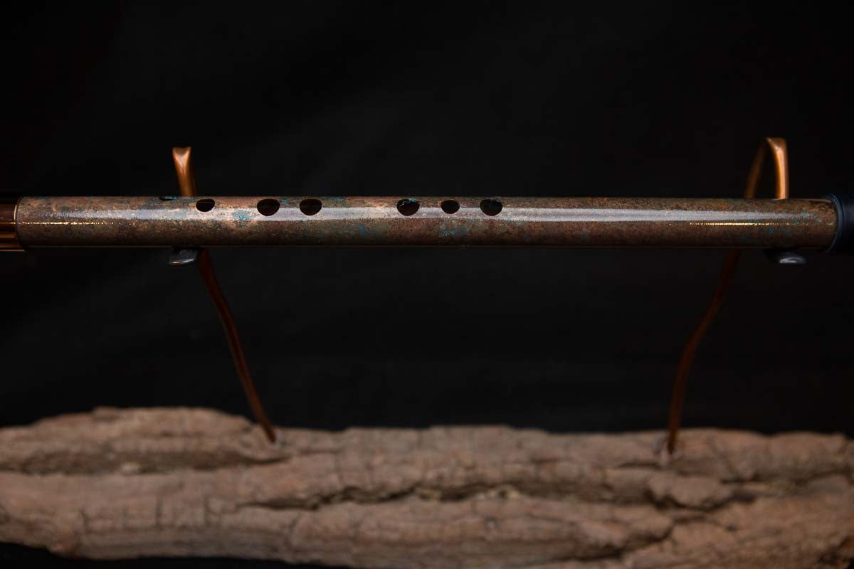 Lullaby Edition Copper Flute #LE0016 in Autumn Patina