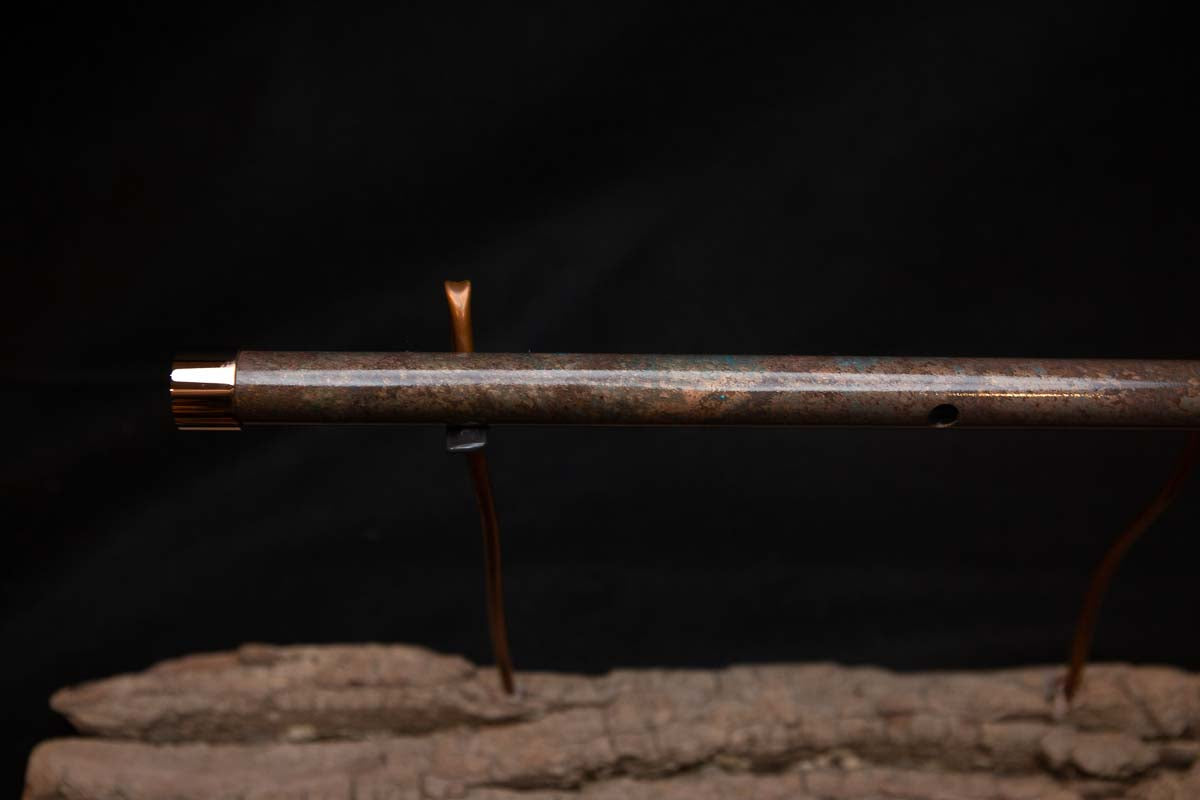 Lullaby Edition Copper Flute #LE0016 in Autumn Patina