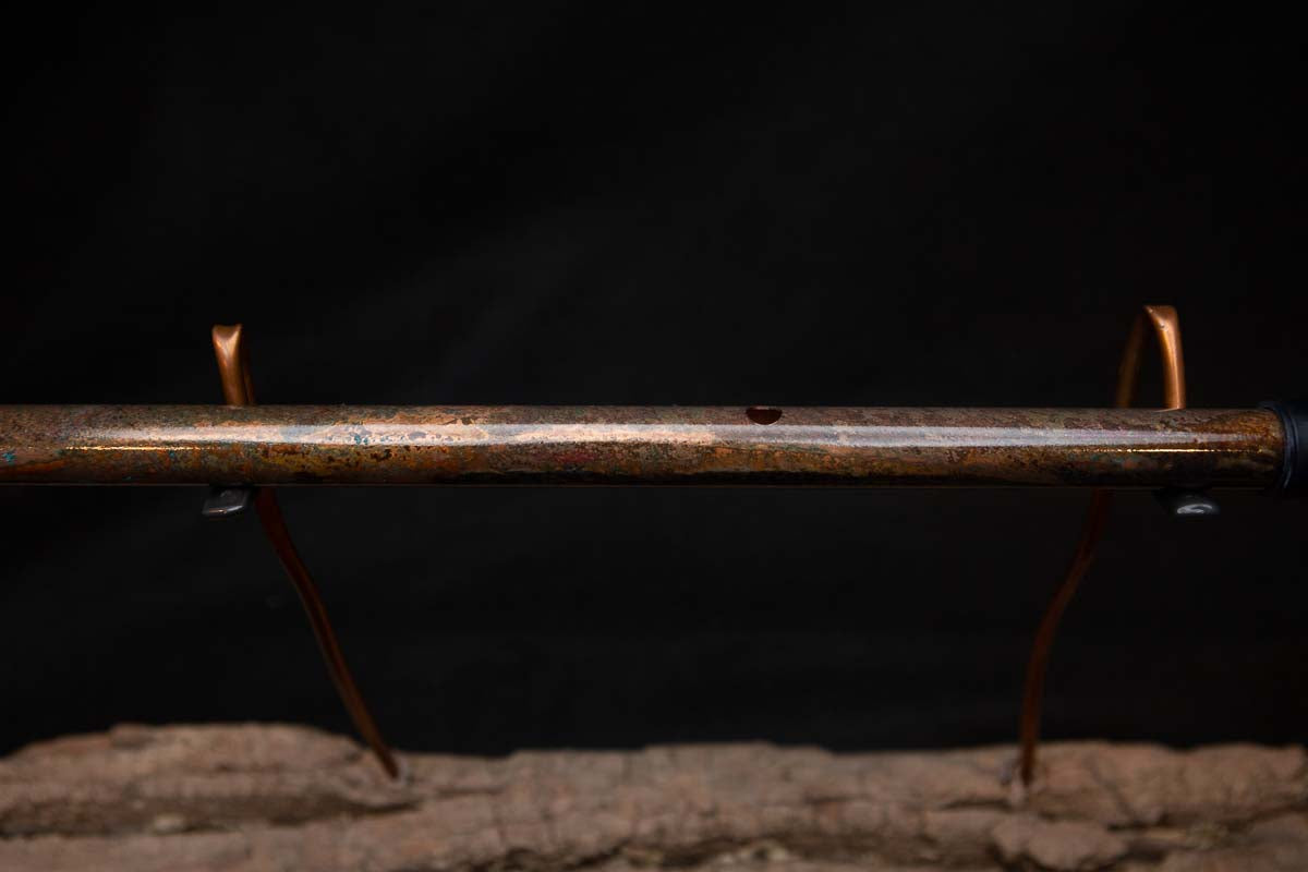 Lullaby Edition Copper Flute #LE0016 in Autumn Patina