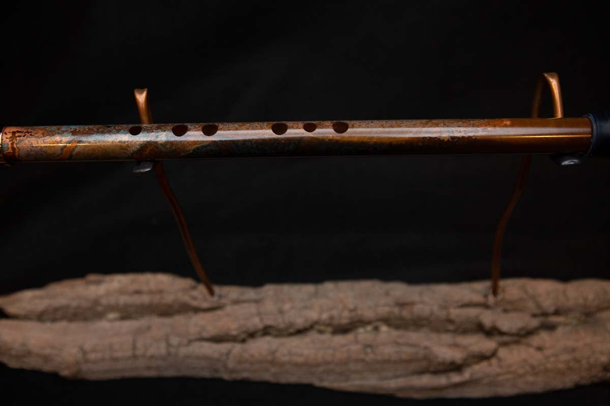 Lullaby Edition Copper Flute #LE0017 in Autumn Patina