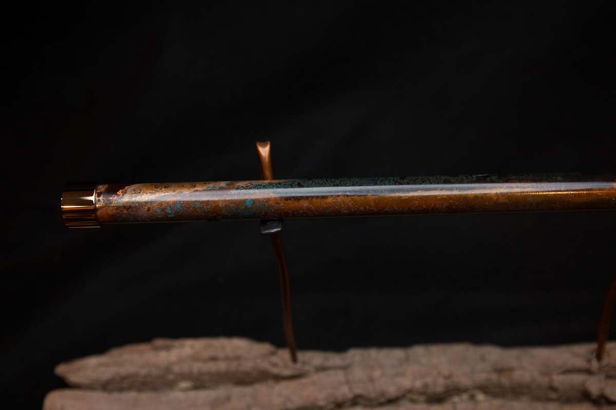 Lullaby Edition Copper Flute #LE0017 in Autumn Patina