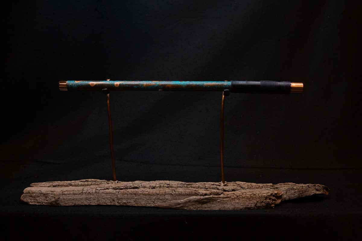 Lullaby Edition Copper Flute #LE0018 in Turquoise Summer