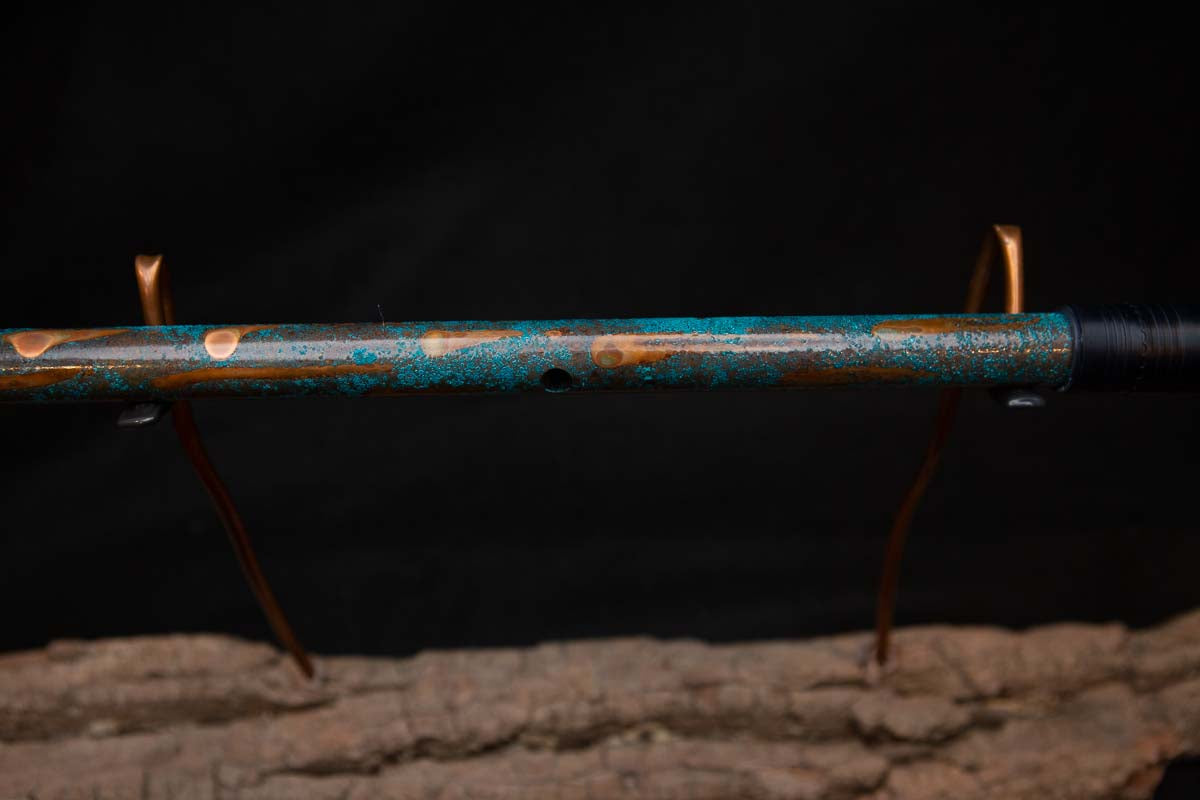 Lullaby Edition Copper Flute #LE0018 in Turquoise Summer