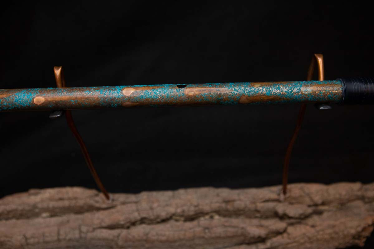 Lullaby Edition Copper Flute #LE0018 in Turquoise Summer