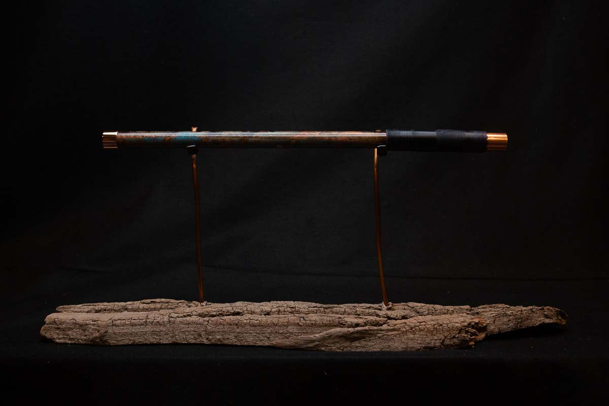 Lullaby Edition Copper Flute #LE0019 in Autumn Patina