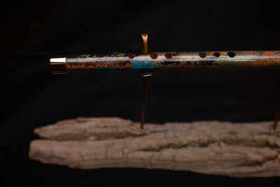 Lullaby Edition Copper Flute #LE0019 in Autumn Patina