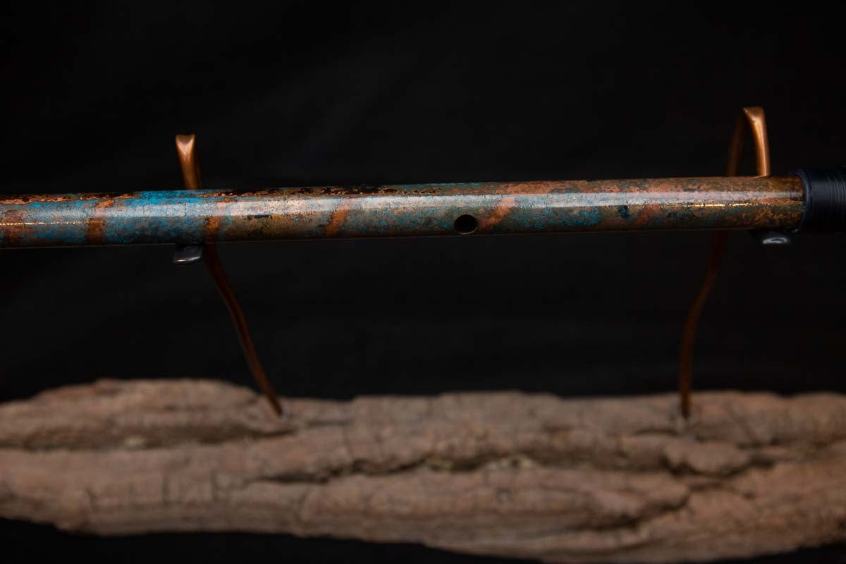 Lullaby Edition Copper Flute #LE0019 in Autumn Patina