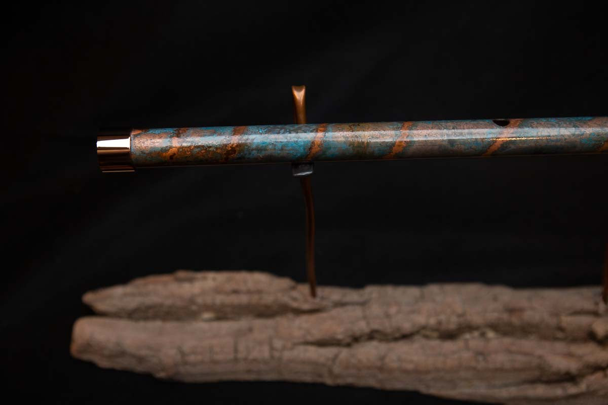 Lullaby Edition Copper Flute #LE0019 in Autumn Patina