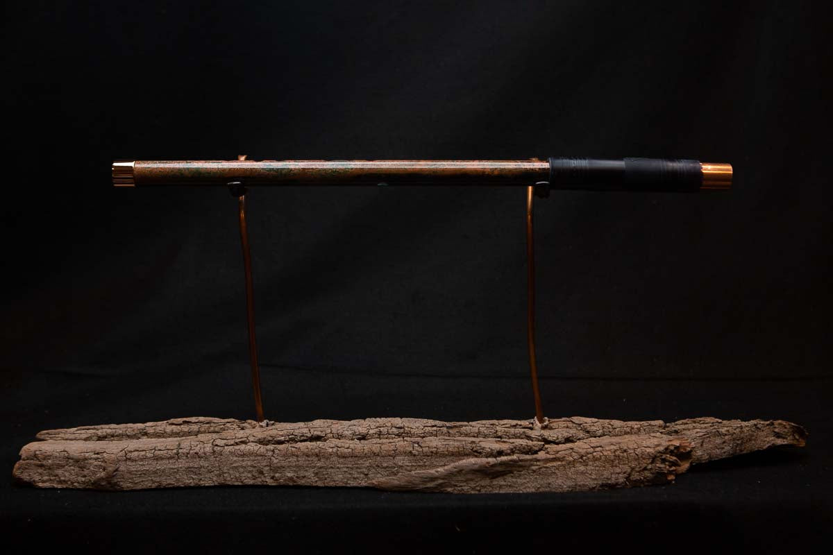 Lullaby Edition Copper Flute #LE0020 in Autumn Patina
